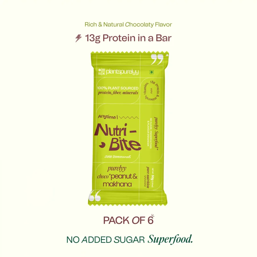 Choco Peanuts & Makhana Bar – Pack of 6 | Guilt-Free Chocolate Protein Bars