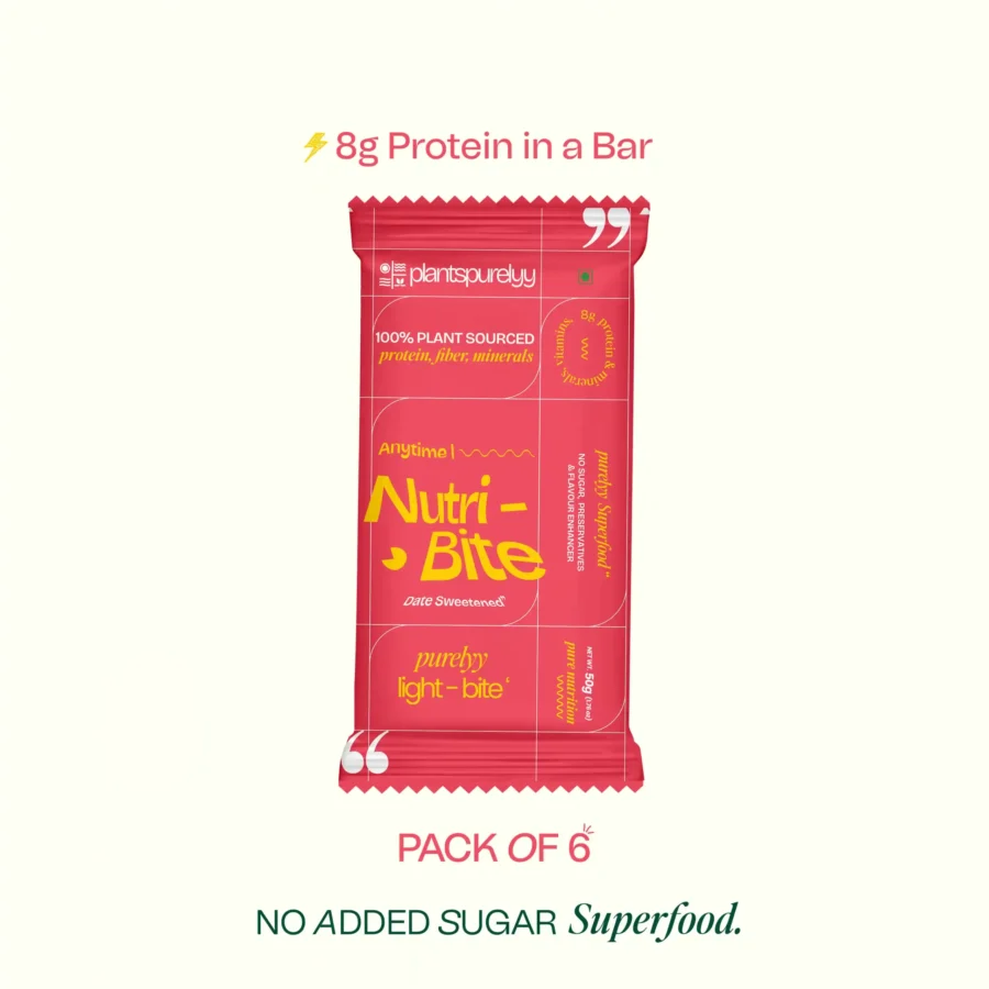 Purelyy Light-Bite Bar - Pack of 6 | Best Protein Bars for Weight Loss