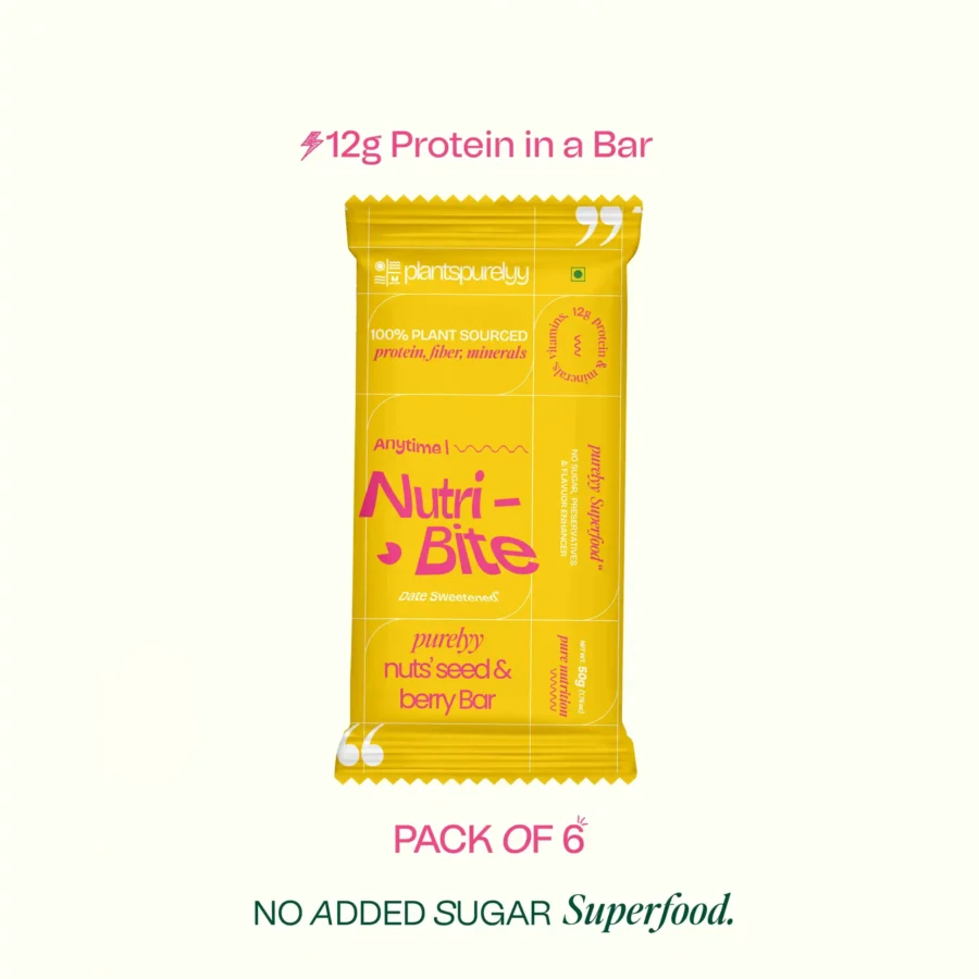Nuts, Seeds & Berry Bar - pack of 6 | The Ultimate Dry Fruits Protein Bar