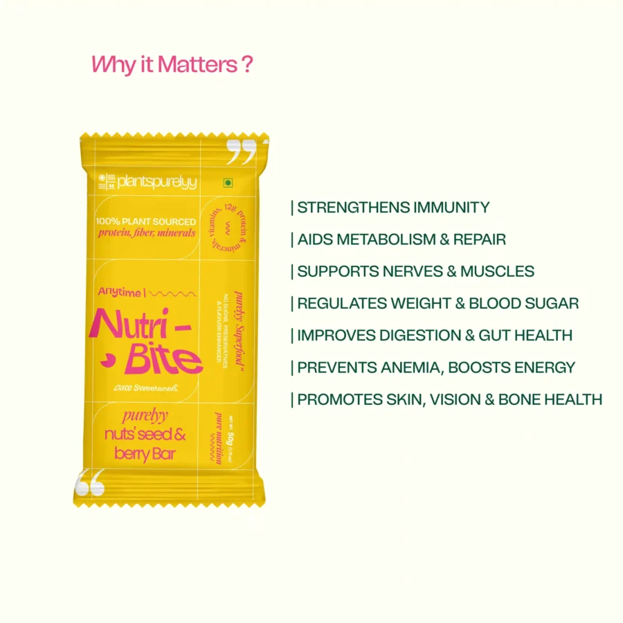 Nuts, Seeds & Berry Bar - pack of 6 | The Ultimate Dry Fruits Protein Bar - Image 3